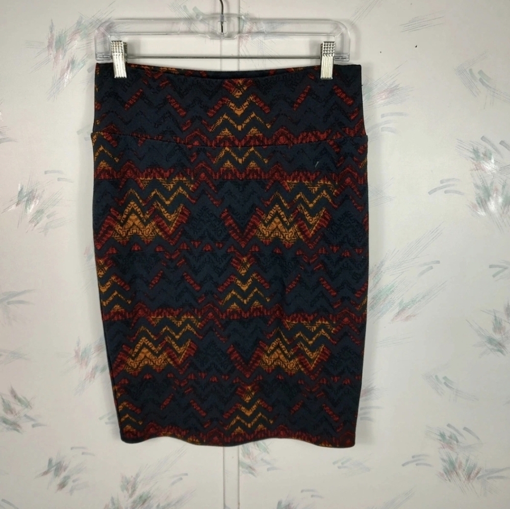 Lularoe Printed Knee Length Pencil Skirt Size Medium